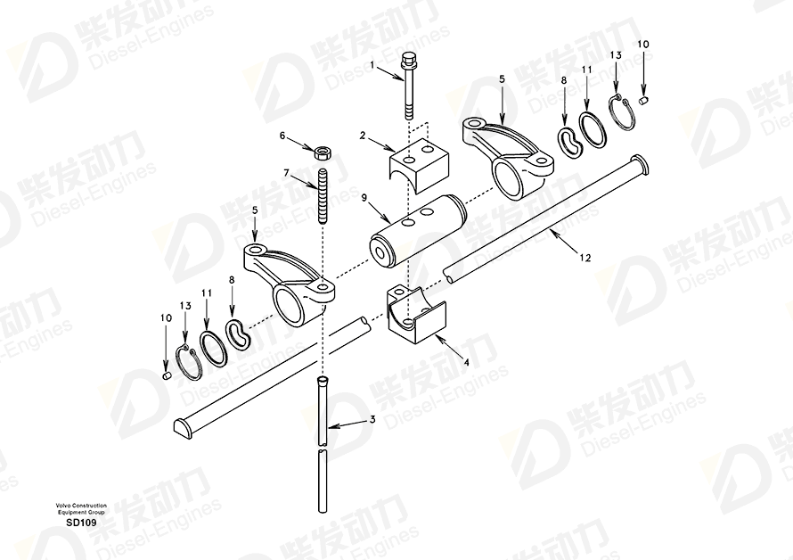 VOLVO Clamp SA3901693 Drawing