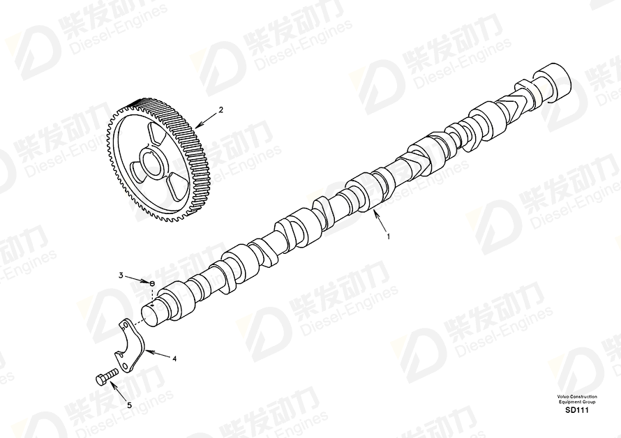 VOLVO Gear SA3918777 Drawing