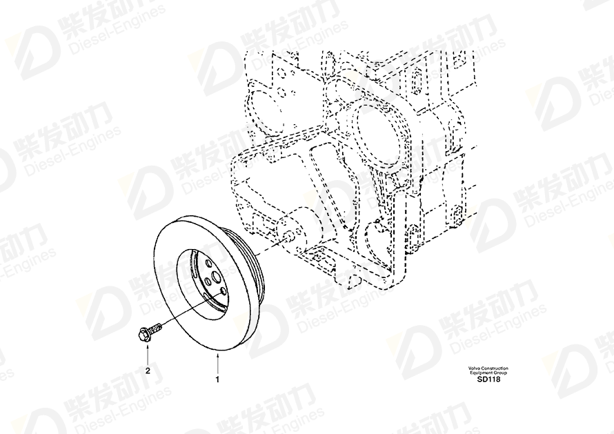 VOLVO Screw SA3906733 Drawing