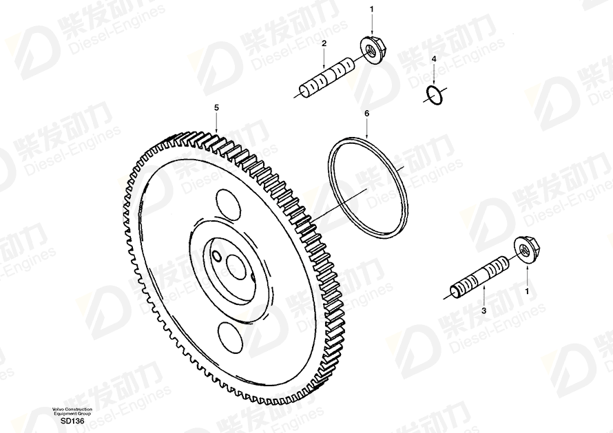 VOLVO Stud SA3915036 Drawing