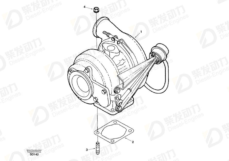 VOLVO Nut SA3918824 Drawing