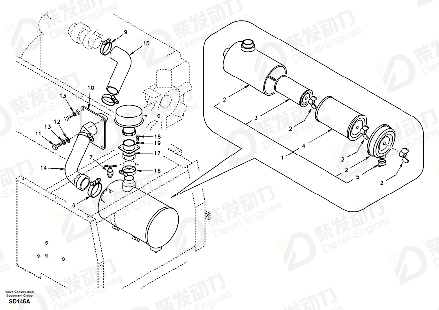 VOLVO Connector SA1113-00052 Drawing VOLVO Connector SA1113-00052 Drawing