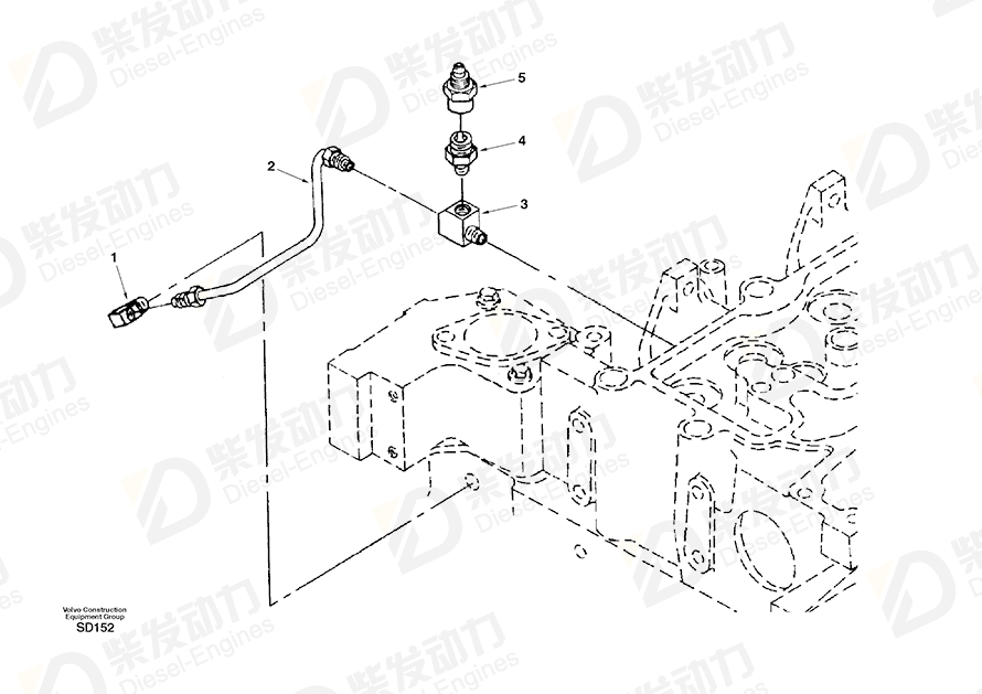 VOLVO Pipe SA3930678 Drawing