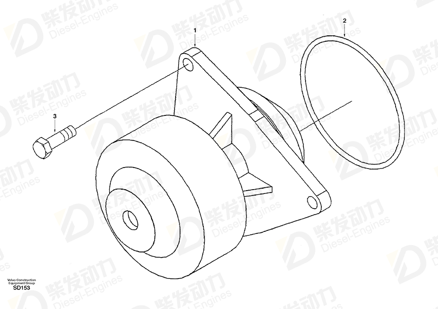 VOLVO Seal SA3902089 Drawing