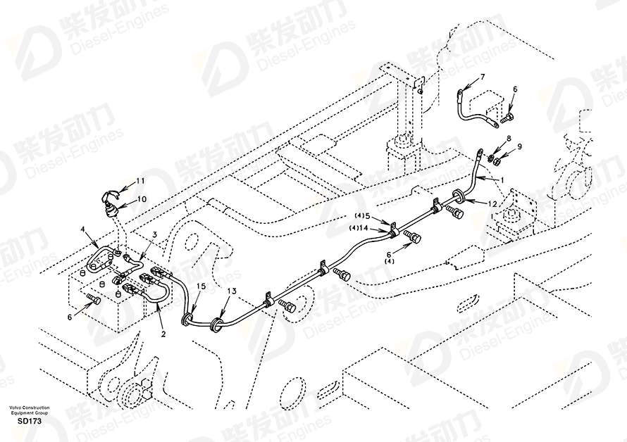 VOLVO Weatherstrip SA1024-00170 Drawing