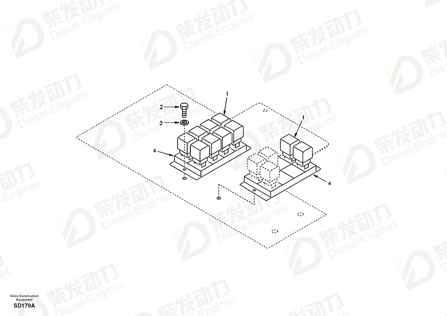 VOLVO Cross recessed screw SA9037-10504 Drawing