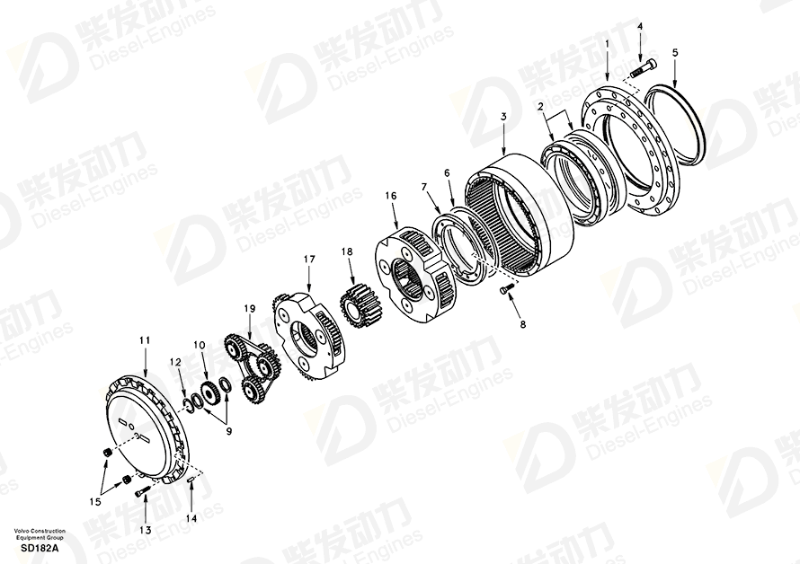 VOLVO Seal SA1036-00330 Drawing