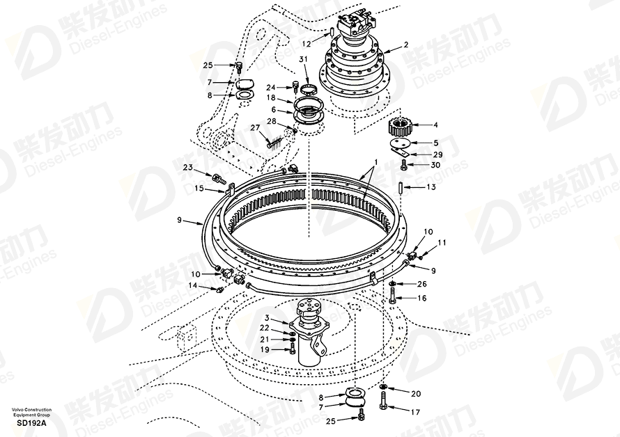 VOLVO Washer SA1055-01550 Drawing