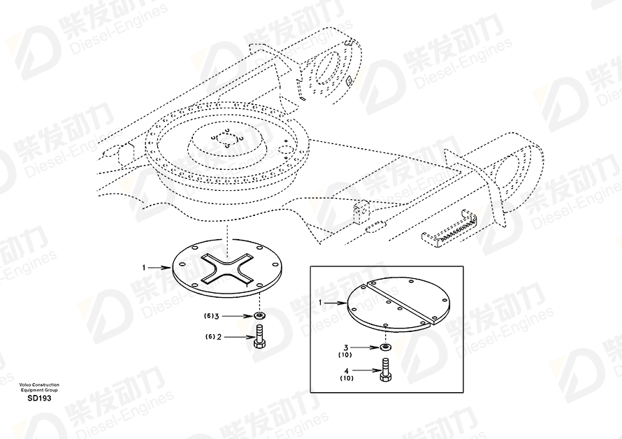 VOLVO Cover SA1164-20011 Drawing