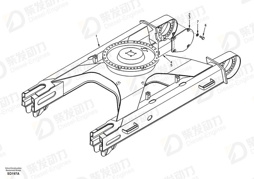 VOLVO Frame SA1151-22502 Drawing VOLVO Frame SA1151-22502 Drawing