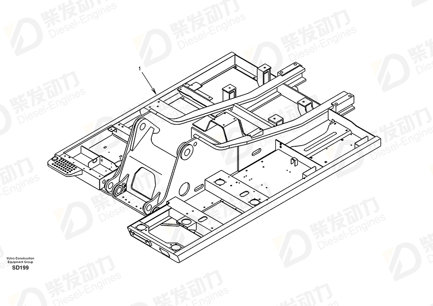 VOLVO Frame SA1151-08950 Drawing