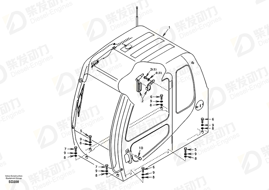 VOLVO Bolt SA9011-21621 Drawing VOLVO Bolt SA9011-21621 Drawing