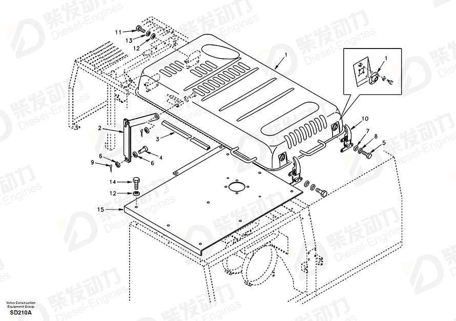VOLVO Cover 14500774 Drawing
