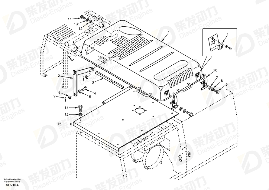 VOLVO Holder SA1162-03860 Drawing