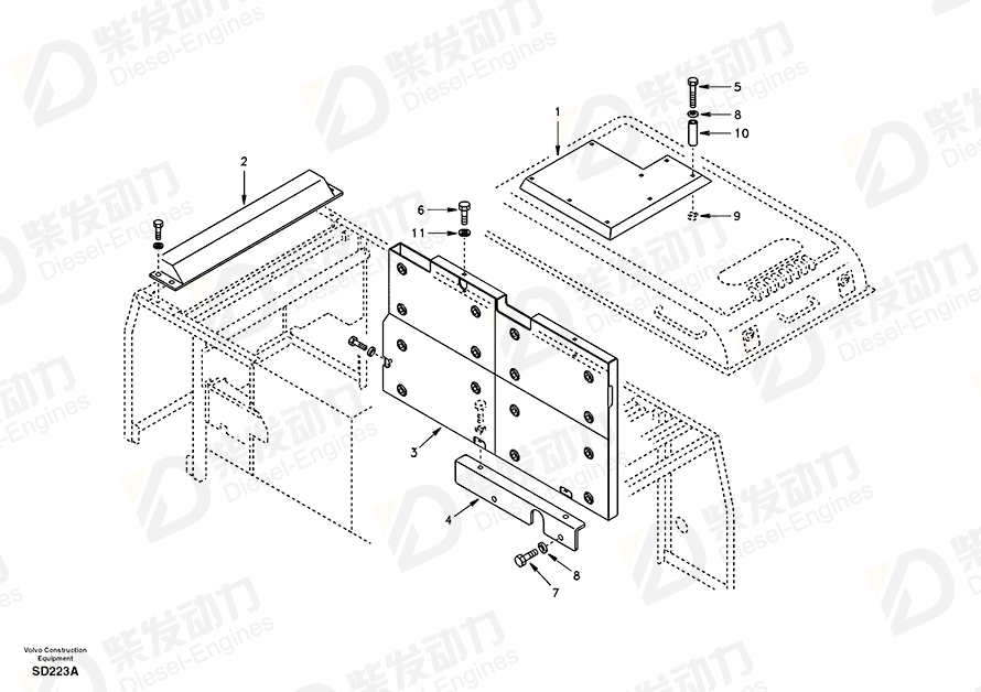 VOLVO Cover 14501692 Drawing