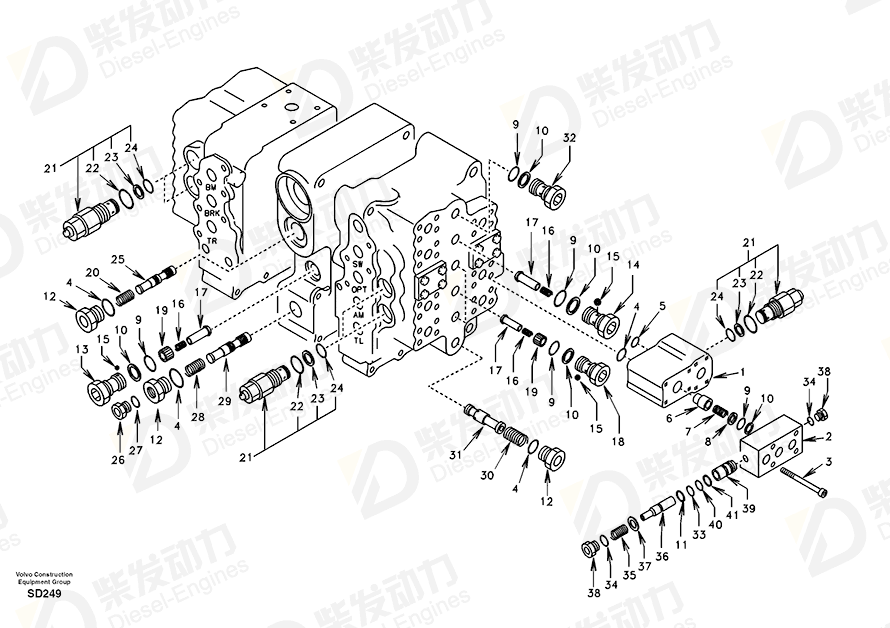 VOLVO Cover SA8230-10530 Drawing