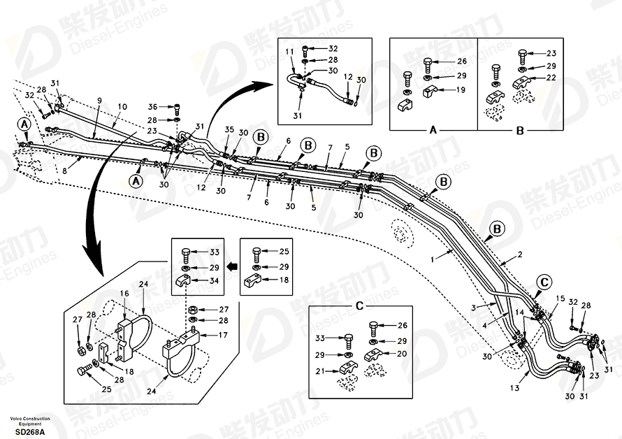 VOLVO Plate SA1074-05100 Drawing