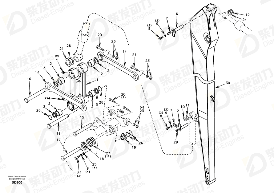 VOLVO Pin SA1173-01192 Drawing