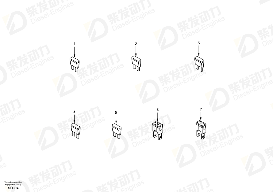 VOLVO FUSE_SLOW BLOW SA9879-10600 Drawing VOLVO FUSE_SLOW BLOW SA9879-10600 Drawing