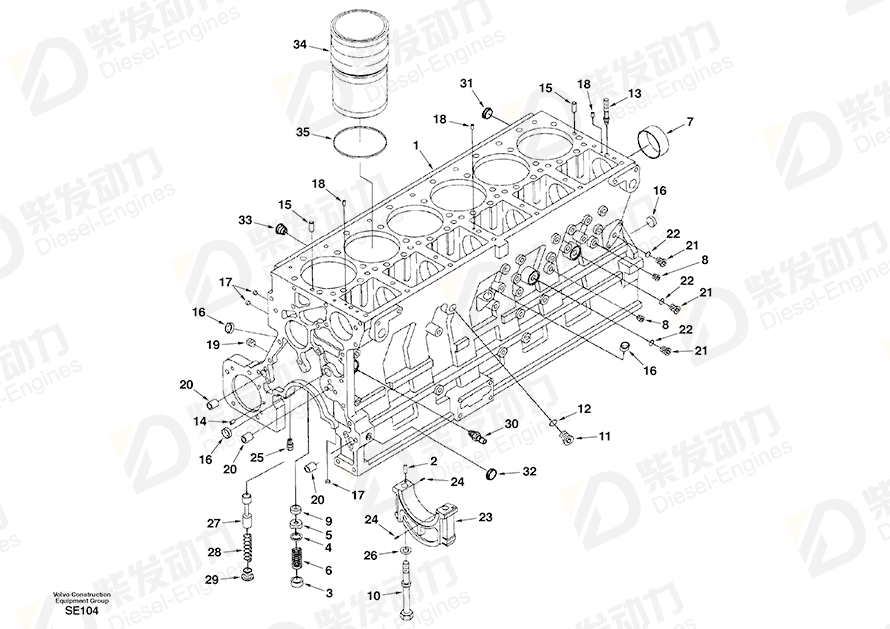 VOLVO Locating pin SA142207 Drawing VOLVO Locating pin SA142207 Drawing