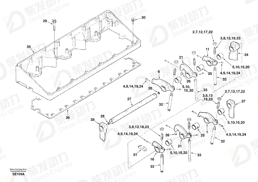 VOLVO Bushing SA3067871 Drawing