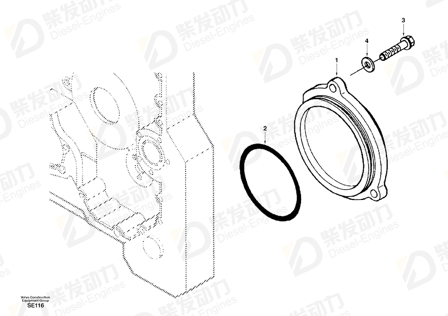 VOLVO Washer SA108330 Drawing