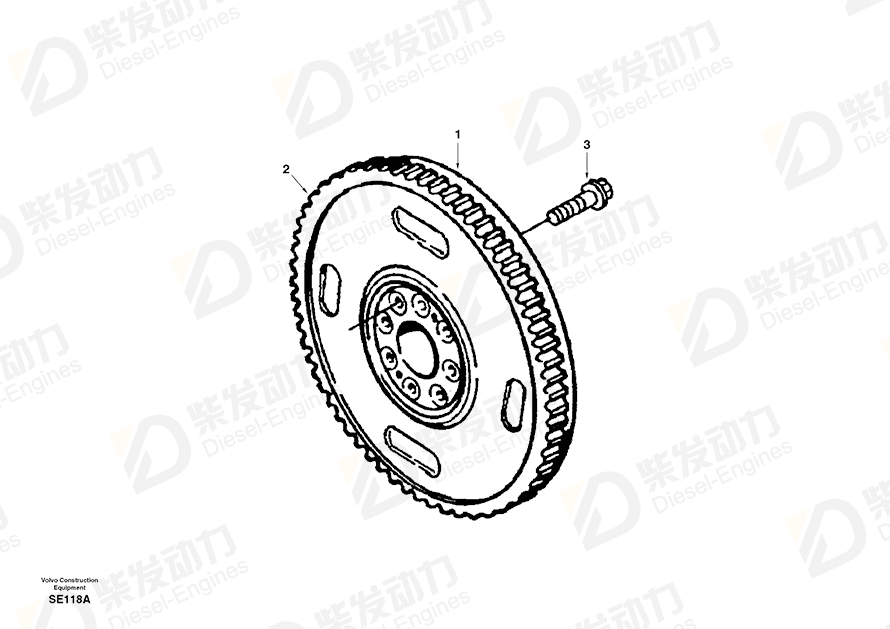 VOLVO Gear SA3065151 Drawing