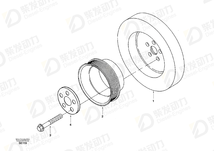 VOLVO Bolt SA3896790 Drawing