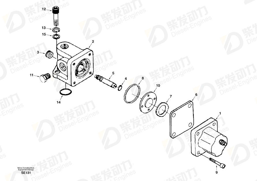 VOLVO Valve SA129826 Drawing