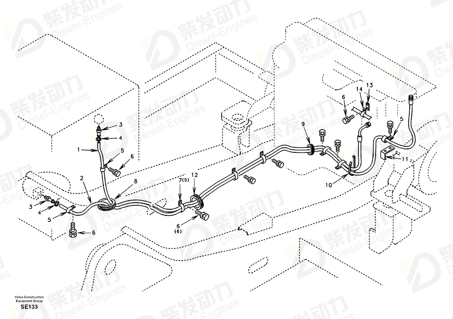 VOLVO Bracket SA1022-04010 Drawing VOLVO Bracket SA1022-04010 Drawing