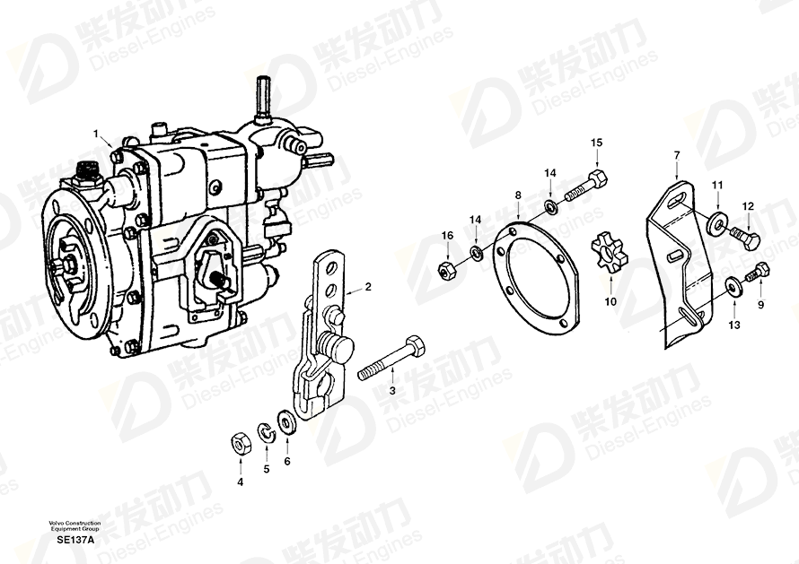 VOLVO Washer SA3003163 Drawing