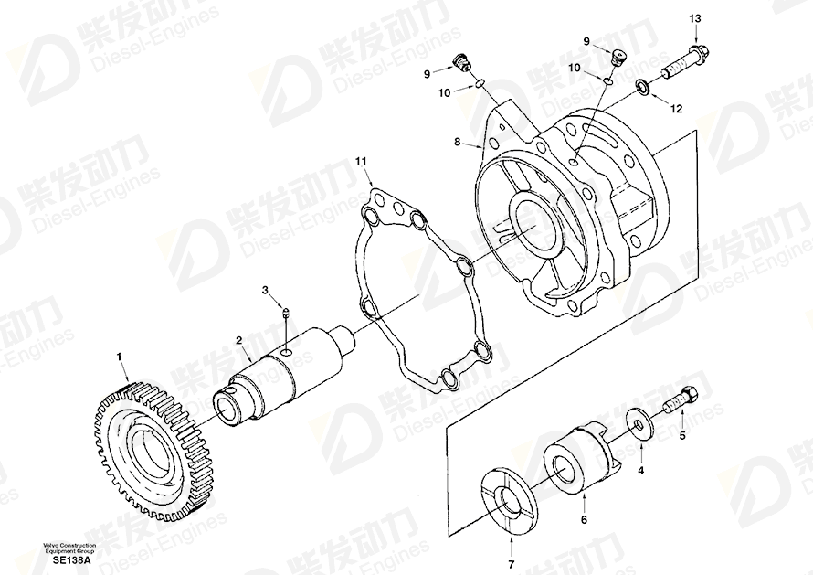 VOLVO Washer SA3882885 Drawing