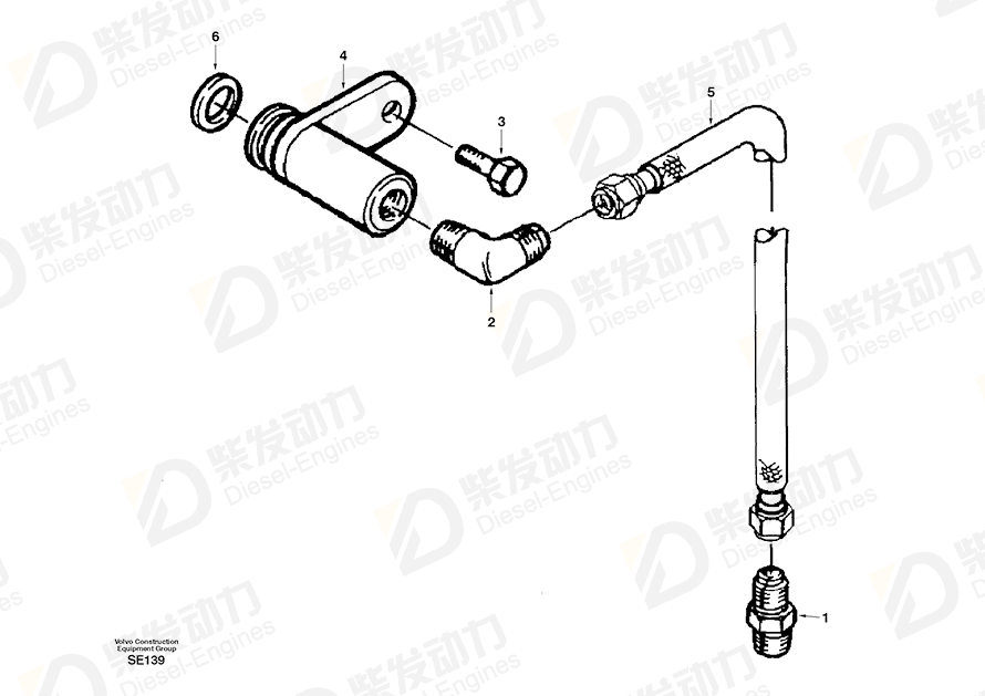 VOLVO Connector SA3600825 Drawing