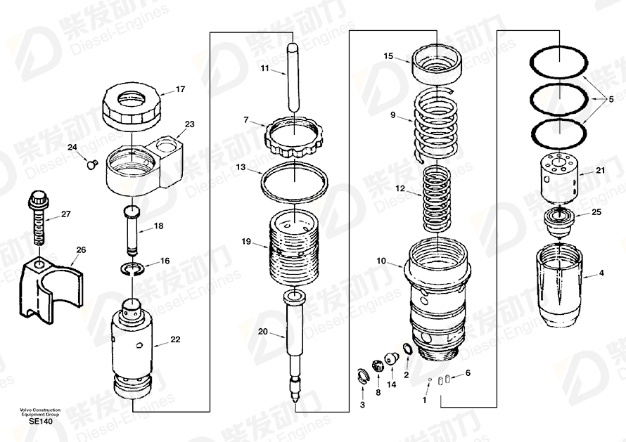 VOLVO Spring SA3060614 Drawing