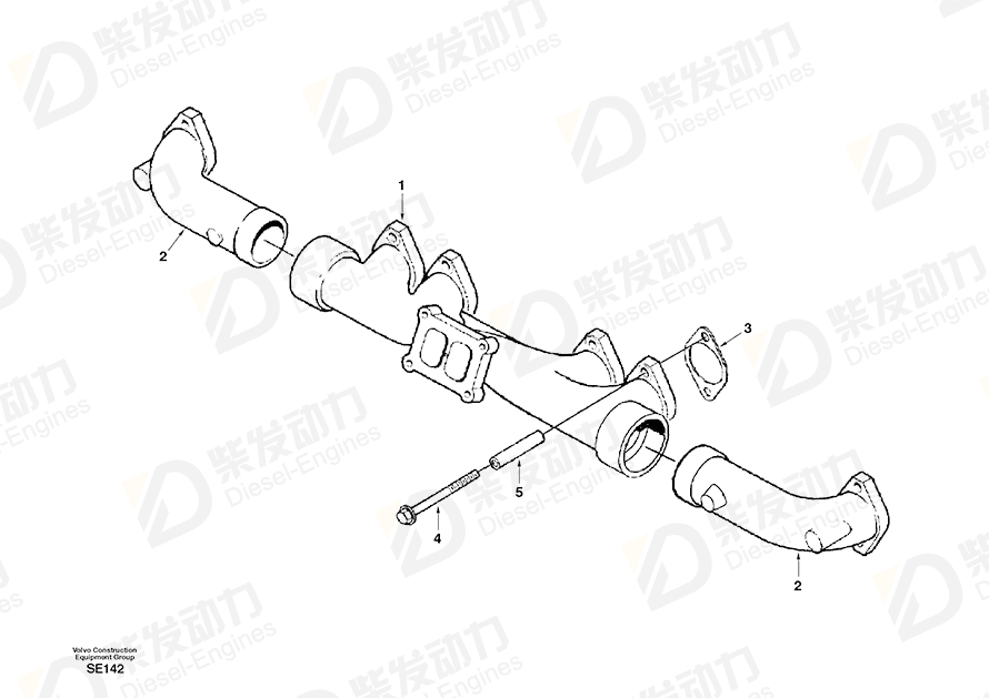 VOLVO Spacer SA3818124 Drawing