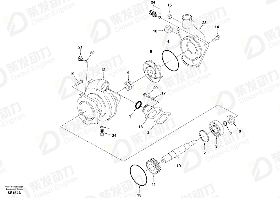 VOLVO Shaft SA3819632 Drawing