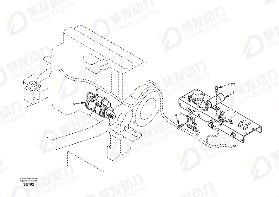 VOLVO Screw SA3600596 Drawing