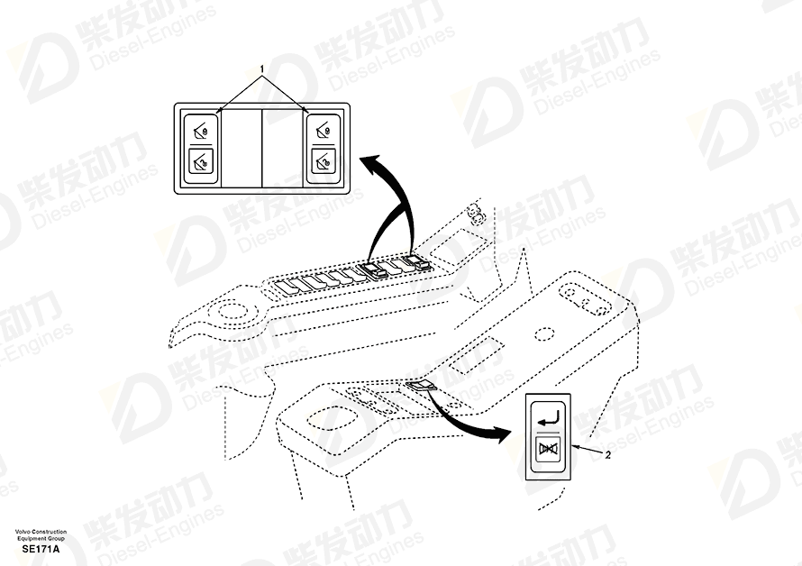 VOLVO Switch SA1123-04470 Drawing VOLVO Switch SA1123-04470 Drawing