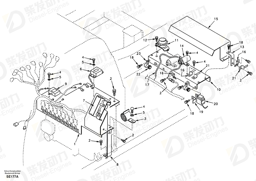 VOLVO Buzzer SA1123-05140 Drawing