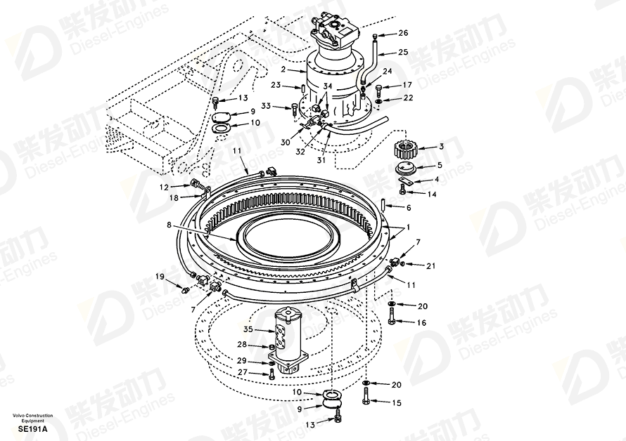 VOLVO Pin SA1055-01342 Drawing