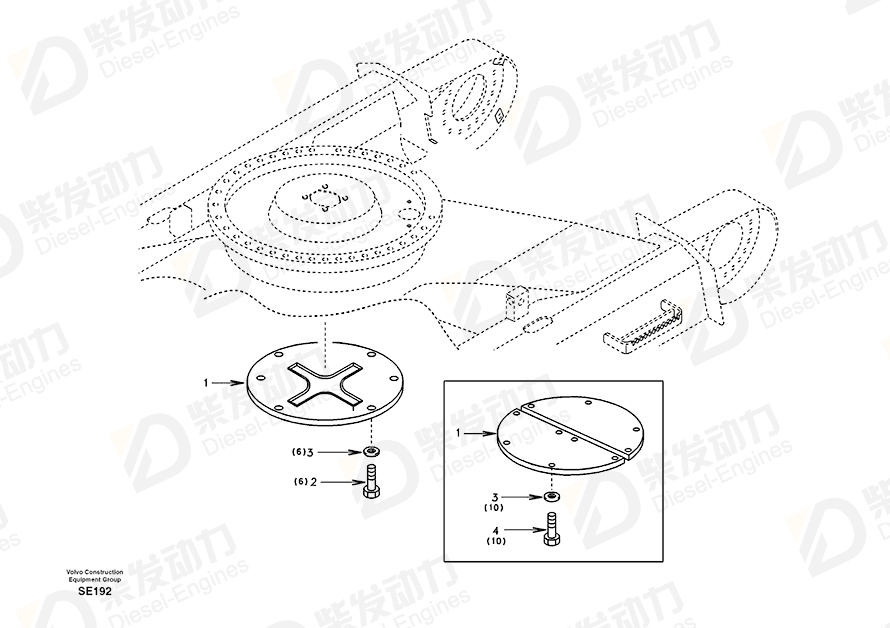 VOLVO Cover 14514024 Drawing