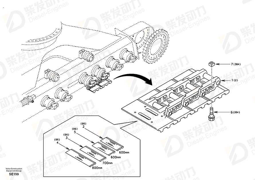 VOLVO Nut SA1182-00900 Drawing