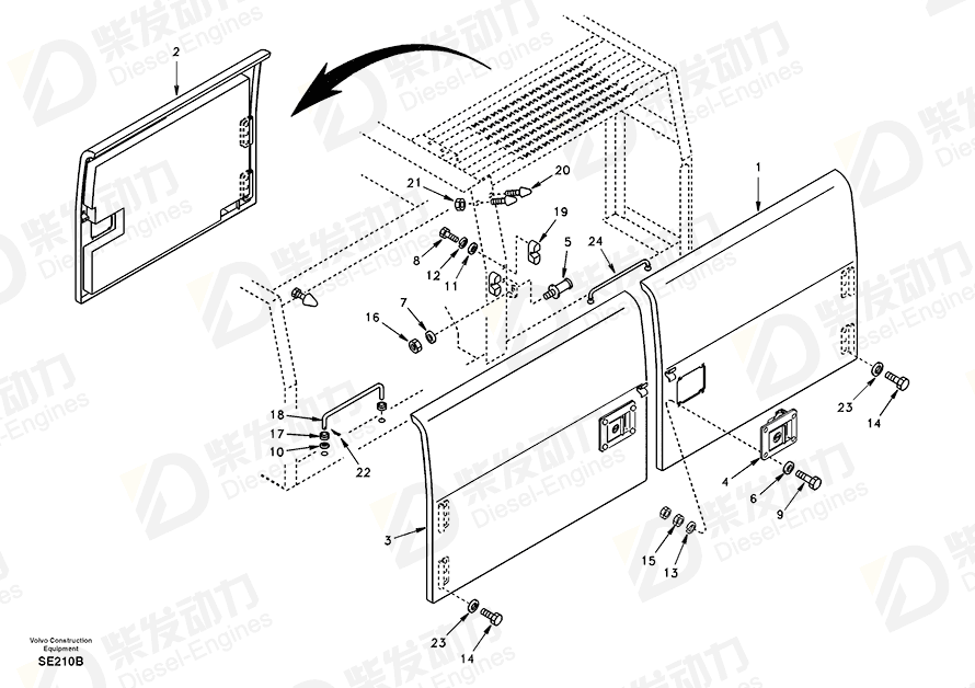 VOLVO Grommet SA1162-08560 Drawing