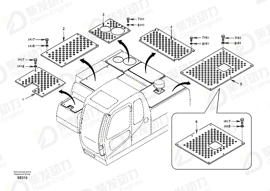 VOLVO Slip Protection SA1166-04310 Drawing