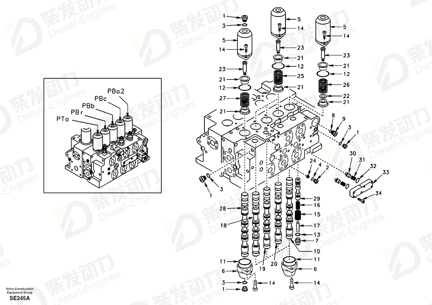 VOLVO Spring SA8230-36790 Drawing VOLVO Spring SA8230-36790 Drawing