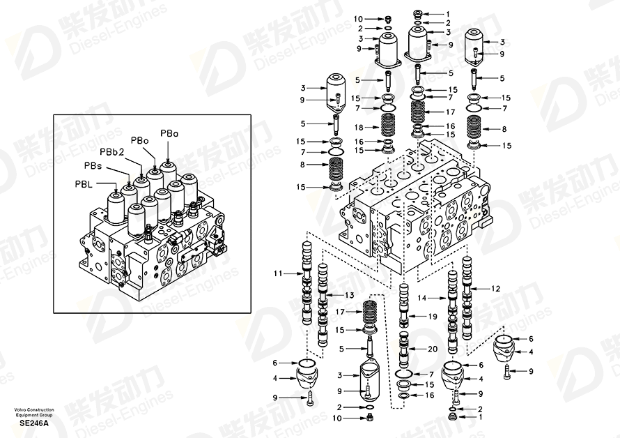 VOLVO Slide SA14502375 Drawing