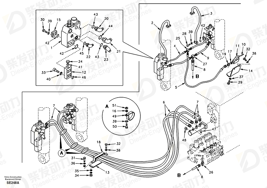 VOLVO Clamp SA1074-08240 Drawing VOLVO Clamp SA1074-08240 Drawing