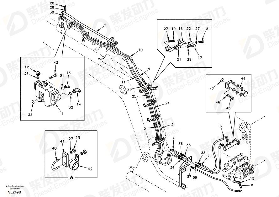 VOLVO Bracket SA1174-52881 Drawing VOLVO Bracket SA1174-52881 Drawing
