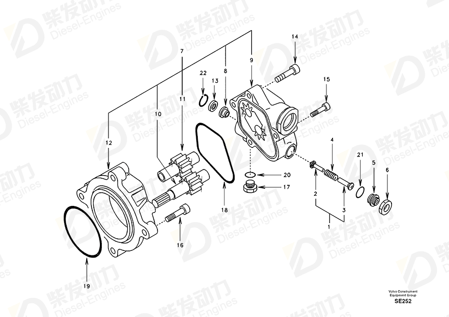 VOLVO Gear SA7223-02120 Drawing VOLVO Gear SA7223-02120 Drawing