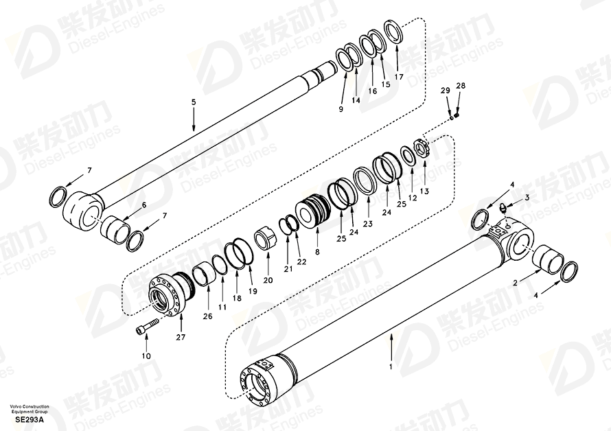 VOLVO Seal SA1146-08290 Drawing VOLVO Seal SA1146-08290 Drawing